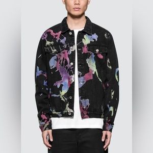 GEO MULTILAYERED DENIM JACKET‎